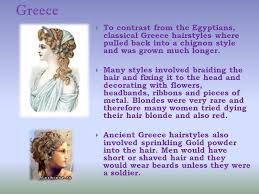 Woman in greek style on sunset near ancient ruins. History Of Haircuts From 3000 B C To Present Day Dubovickaya M V Ppt Download