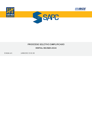 PROCESSO SELETIVO SIMPLIFICADO EDITAL 08-2022-ACAI