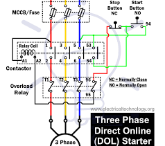 What Is Dol Starter Direct Online Starter Wiring And Working In 2020 Electronic Engineering Directions Circuit Diagram