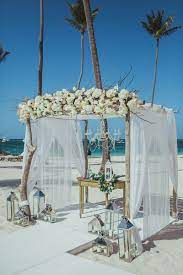 Wedding Arch Decorations Punta Cana Weddings Punta Cana Jellyfish Wedding Dominican Republ Punta Cana Wedding Arch Decoration Wedding Beach Theme Wedding