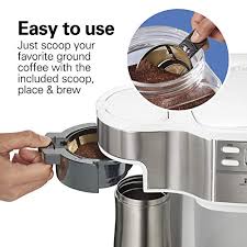 May 11, 2021 · best coffee maker with grinder: Hamilton Beach 2 Way Brewer Coffee Maker Single Serve And 12 Cup Pot White 49933 Pricepulse