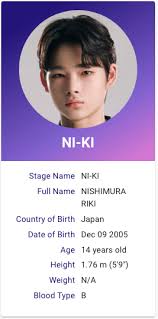 I Land Nishimura Niki Kpop Profiles Kpop Profiles My Land Kpop Groups
