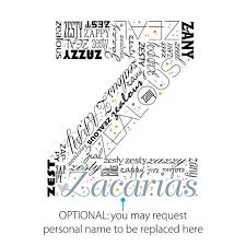 Positive Words Start With Letter Z Alphabet Z Monogram Positive Words Words Letter Z