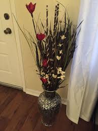 My Floor Vase The Floor Vase Was Purchased From Ross As Well As The Decorative Flowers And Bamboo Sticks I Paid Large Vases Decor Floor Vase Decor Floor Vase