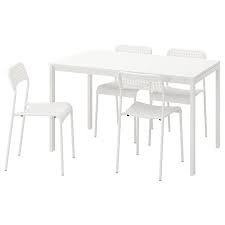 Melltorp Adde Table And 4 Chairs White 49 1 4 In 2020 Ikea Table And Chair Sets Dining Room Table Chairs