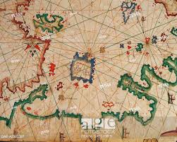 Cartography 17th Century Nautical Chart Of Aegean Sea The