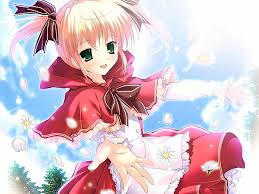 Share the best gifs now >>>. Anime Original Blonde Girl Green Eyes Short Hair Bow Clothing Hd Wallpaper Wallpaperbetter