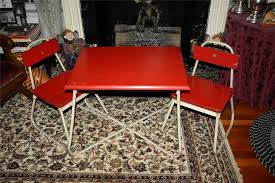 Wonderful Vintage Childrens Table Chair Set 1940 S Or 50 S Child Play Table Childrens Table Vintage Kitchen Table Chair Set