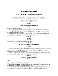 Check spelling or type a new query. Doc Anggaran Dasar Kelompok Tani Tani Rukun Andi Sudi Academia Edu