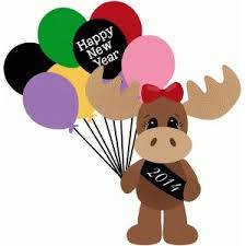Silhouette Design Store New Years Day Moose W Balloons Silhouette Design Balloons Design Store