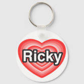 I love Rhonda. I love you Rhonda. Heart Keychain