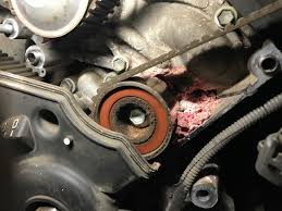 Replacement intervals and warning signs are different. Started My Timing Belt Replacement Today Toyota Tundra Forum