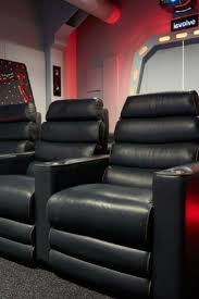 Skip The Lines And Cost Of The Movie Theater By Investing In A 100 Real Top Grain Leather Home Theater S Home Theater Seating Home Cinema Room Theater Seating