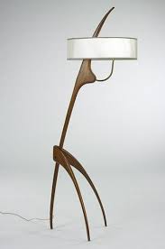 G Rispal 1950 Mante Religieuse Mante Religieuse Floor Lamp Lampadaire