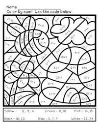 Math Coloring Sheets For Spring Addition And Subtraction To 20 Math Coloring Maths Colouring Sheets Addition And Subtraction