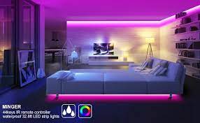 Amazon Com Minger Rgb Led Strip Lights 32 8ft Water Resistant 5050 Led Light Strip 10m Color Changing Rope Lights With 44 Key Ir Remote And 12v 3a Etl Adapter For Room Home Kitchen Party It's more than just a practical convenience, so the more control you have over your lights. minger rgb led strip lights 32 8ft water resistant 5050 led light strip 10m color changing rope lights with 44 key ir remote and 12v 3a etl adapter