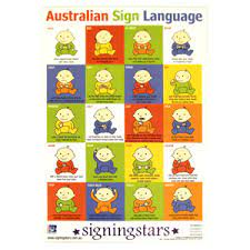 There are perhaps three hundred sign languages in use around the world today. Baby Signing Language Poster The Auslan Shop