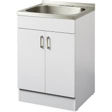 Technoform granite colour laundry tub can be installed on a standard 24 x 21 cabinet or be dropped into a standard kitchen counter top. White Laundry Tub Cabinet With Stainless Steel Sink Walmart Canada