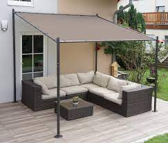 Das praktische an der überdachung ist, dass sie gleichzeitig vor sonne, regen und auch wind schützt, wodurch sie sich tatsächlich bei jedem wetter an der frischen luft aufhalten können. Pergola Hwc A22 Anbaupergola Garten Pavillon Terrassenuberdachung Sonnenschutz 3x3m Taupe