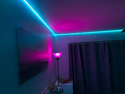 Led Strips And Lamp In My Sons Room Hue
