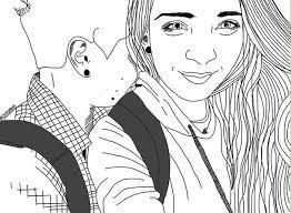 Grunge shared by n a on we heart it. Aesthetic Black Black And White Friends Goals Grunge Outline Black Aesthetic Digital Drawing Friend Goals