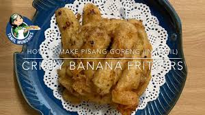 Pisah goreng yang renyah dan hangat tentu. How To Make Crispy Banana Fritters Pisang Goreng In Tamil Vegan Vegetarian Snack Youtube