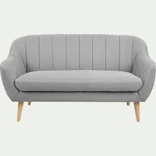 Existe dans les coloris rose, vert, bleu et gris. Canape 2 Places Fixe Et Convertible Alinea