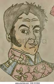 Necesito un dibujo de simon bolivar poooooorrrrr faaaaaavooooorrrrrrrr. Dibujo De Simon Bolivar Aneth Blanco Artelista Com