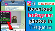 How to download instagram photos in telegram 2023 | Telegram Bot ...