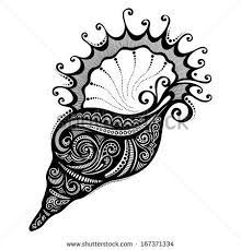 Vector Abstract Sea Shell Patterned Design By Irinakrivoruchko Via Shutterstock Shell Tattoos Tattoos Pattern Tattoo