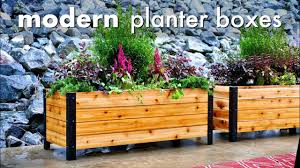 We manufacture our flower boxes in a variety of styles to match the most diverse range of exterior designs, including conservative traditional, intricate victorian, and lean contemporary architectural approaches. Diy Modern Raised Planter Box How To Build Woodworking Youtube