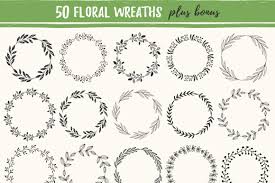 Choose from 1700+ flourish graphic resources and download in the form of png, eps, ai or psd. 50 Flourish Wreaths Eps Svg Dxf Png Bonus 43894 Svgs Design Bundles