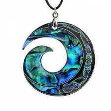 Kawakawa Greenstone Rau Kumara Twist Pendant By Ngai Tahu Koru Tattoo Paua Shell New Zealand Jewellery
