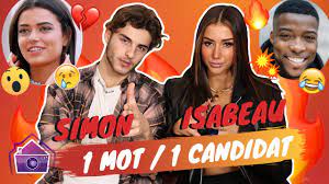 Les deux candidats ont échangé un long baiser devant les. Simon Castaldi Et Isabeau Lpdla8 1 Mot Pour Marvin Lucile Alix Mathieu Marie Youtube