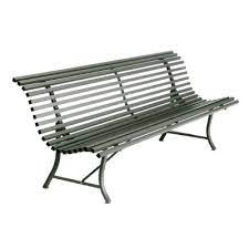 Stylish and modern garden benches in stone, wood or steel. Buy Fermob Louisiane Bench A Colourful Modern Metal Garden Bench