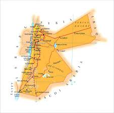 Jordanien auf einer weltkarte jordanien auf einer großen landkarte von asien: Karten Von Jordanien Karten Von Jordanien Zum Herunterladen Und Drucken
