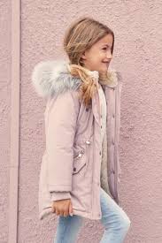 Pink Shower Resistant Faux Fur Trimmed Parka 3 16yrs Girl Coat Pink Parka Girls Coats Jackets