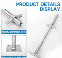 jxgzyy 4 Pcs 24" Adjustable Scaffold Leveling Jack 1-3/8" OD ...