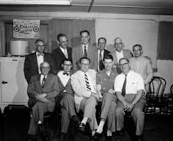 It is related to bowls, boules and shuffleboard. Madison Curling Club Officers Photograph Wisconsin Historical Society
