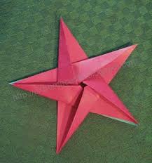 Five Pointed Origami Star Avec Images Etoile En Papier Papier Origami Origami Noel