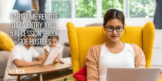 Data entry jobs can be done in the office, but many companies offer online data entry positions that you can do from home. Part Time Remote Data Entry Jobs 5 Recession Proof Side Hustles Lensa Insights
