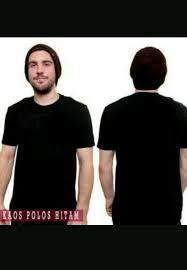 Kaos polos hitam lengan panjang oblong polos hitam grosir murah. Kaos Hitam Polos