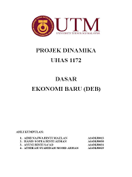 Perpaduan masyarakat ialah agihan dengan pertumbuhan. Projek Dinamika Dasar Ekonomi Baru