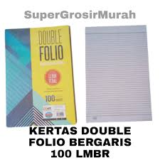 Artikel galeri gambar warta pl. 1 Pack 100 Lembar Kertas Double Folio Bergaris Sidu Lazada Indonesia