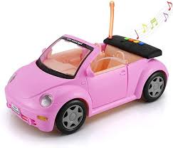 Amazon Com Convertible Car For Dolls Great For Dolls Glittering Magenta Convertible Doll Vehicle With Working In 2020 Barbie Doll Accessories Barbie Car Seat Belt