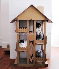 Wholesale Indoor Play Cat Mat Cardboard Cat House New Design Cat House Diy Cardboard Cat House Diy Cardboard Cat House