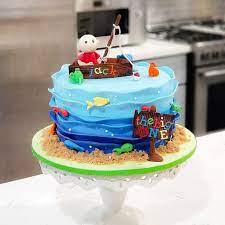 These birthday cake recipe are all homemade birthday cakes so you can learn how to make cakes for men, women, girls, and boys. The Big One Fish Birthday Party Cake Boys First Birthday Cake Fish Cake Birthday Birthday Cake Kids Boys