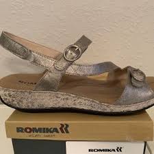 romika womens sandals size 8 5 usa platinum