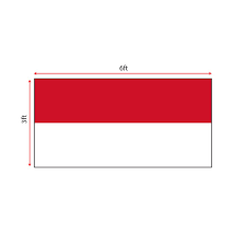 Bendera merah putih adalah bendera kehormatan bangsa indonesia. Indonesia Flag 3x6ft Bendera Indonesia 3x6ft Polyester Shopee Malaysia