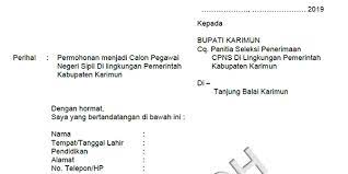 Surat mandat contoh penulisan amplop lamaran kerja cpns yang bertanda. Contoh Surat Lamaran Dan Pernyataan Cpns Pemkab Karimun Sijorikepri Sijori Kepri